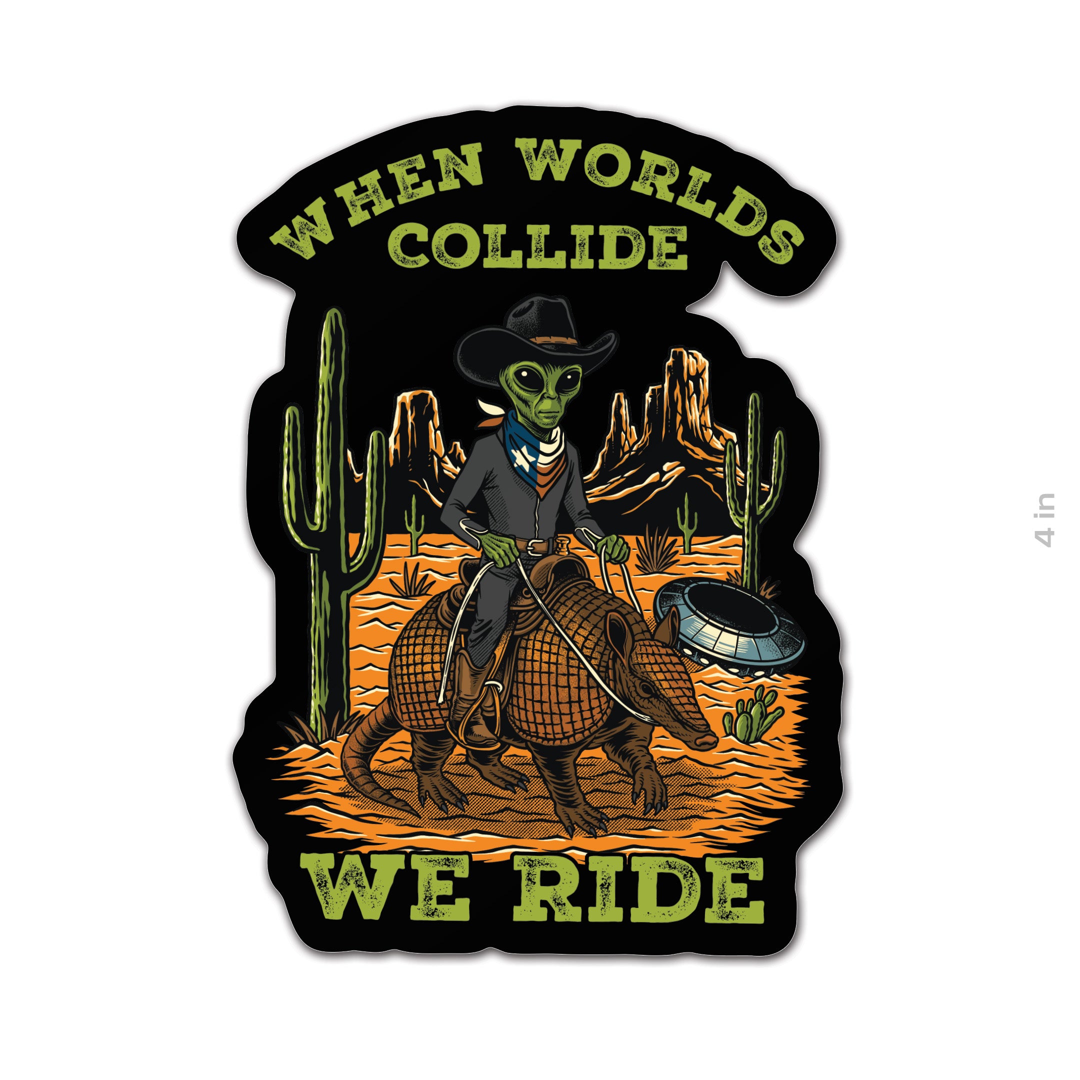 Worlds Collide Sticker